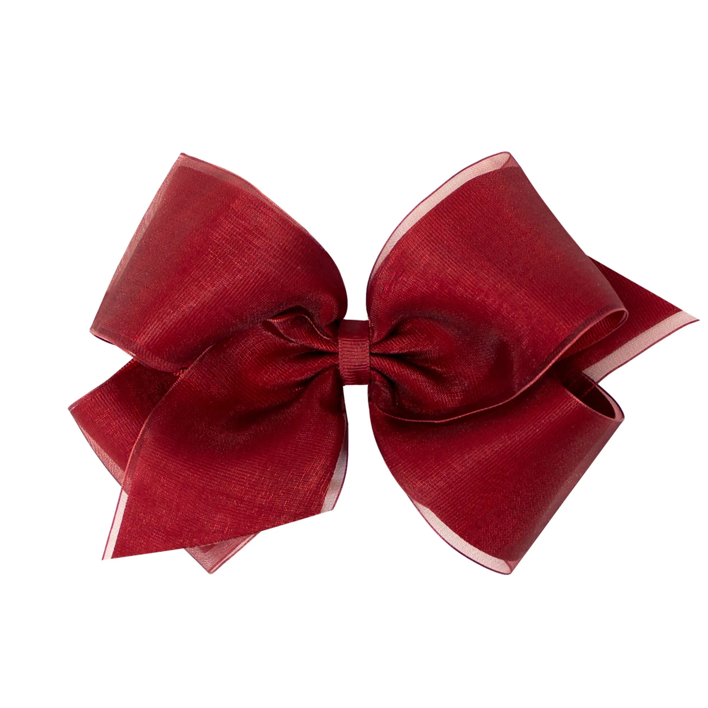 Medium Overlay Grosgrain Bow on Clippie (55  Colors)