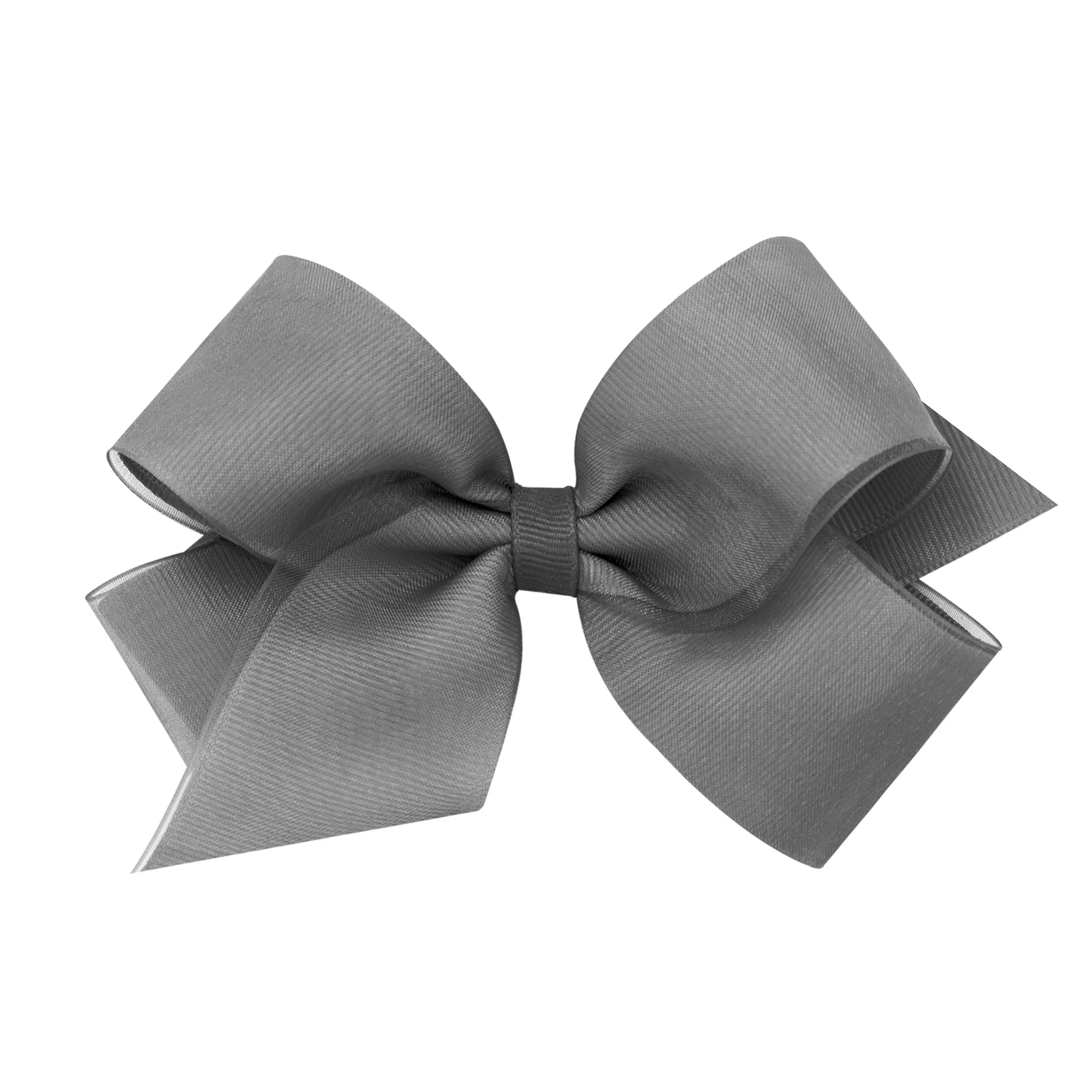 Medium Overlay Grosgrain Bow on Clippie (55  Colors)