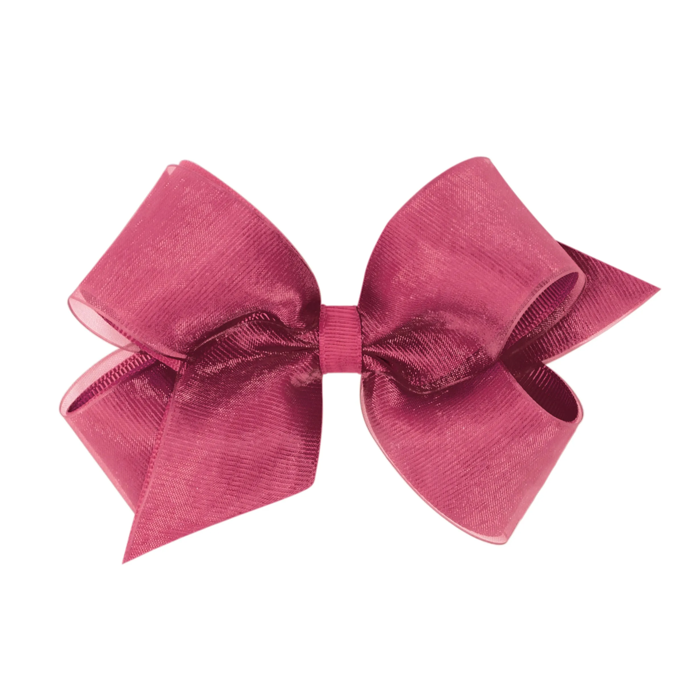Medium Overlay Grosgrain Bow on Clippie (55  Colors)
