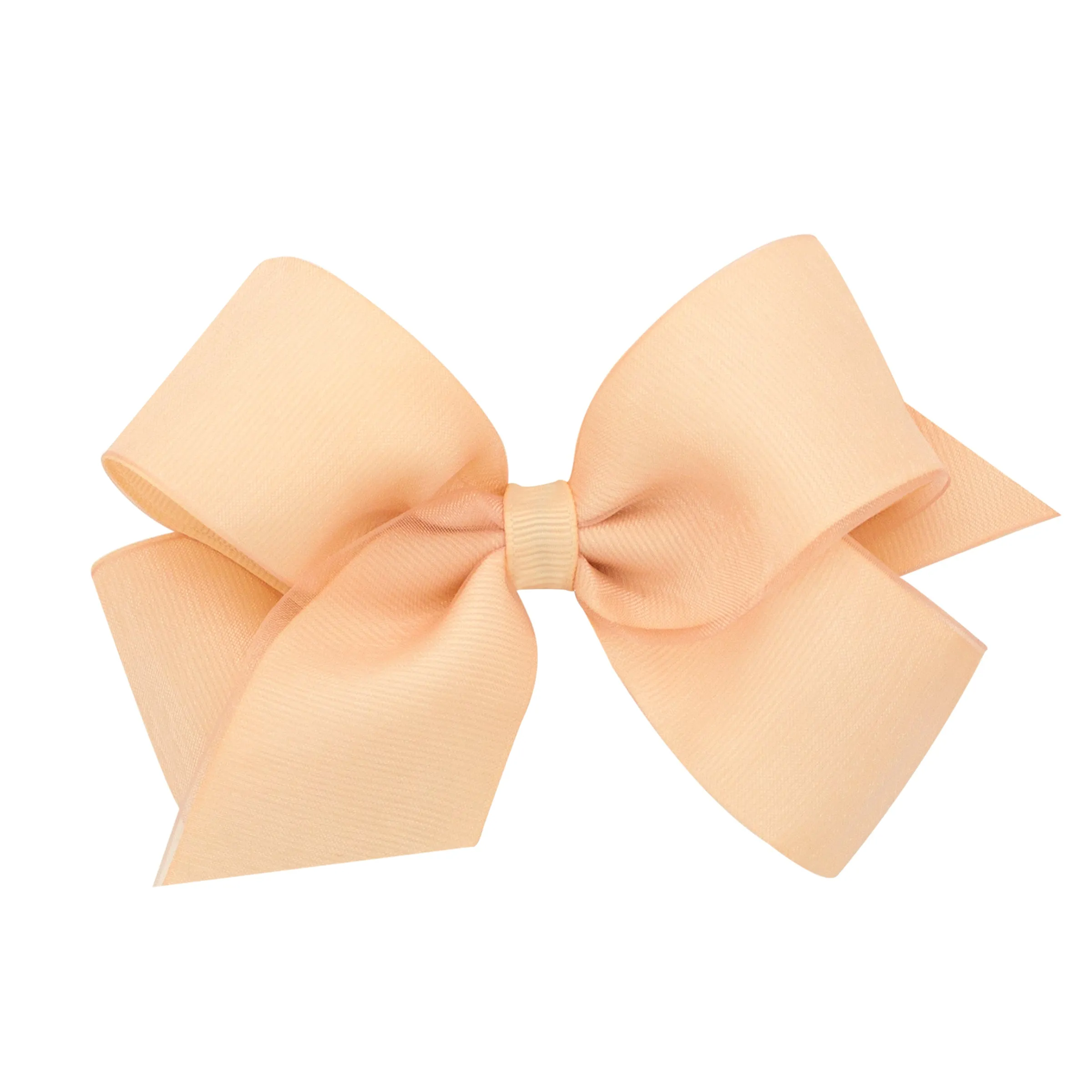 Medium Overlay Grosgrain Bow on Clippie (55  Colors)