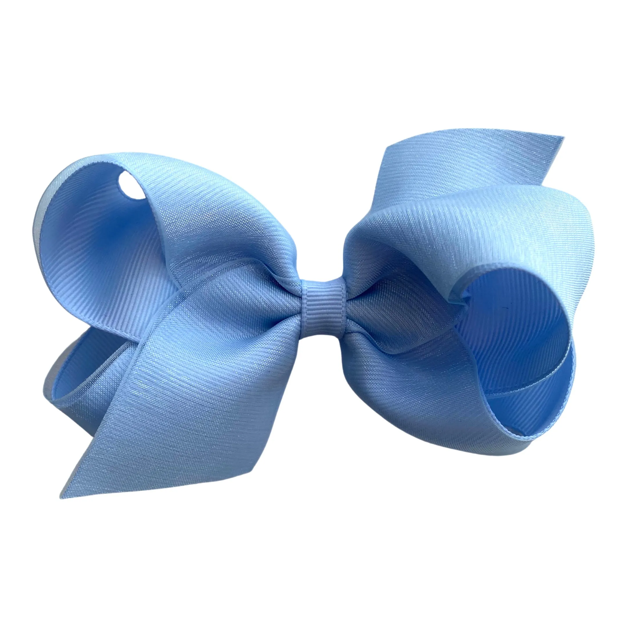 Medium Overlay Grosgrain Bow on Clippie (55  Colors)