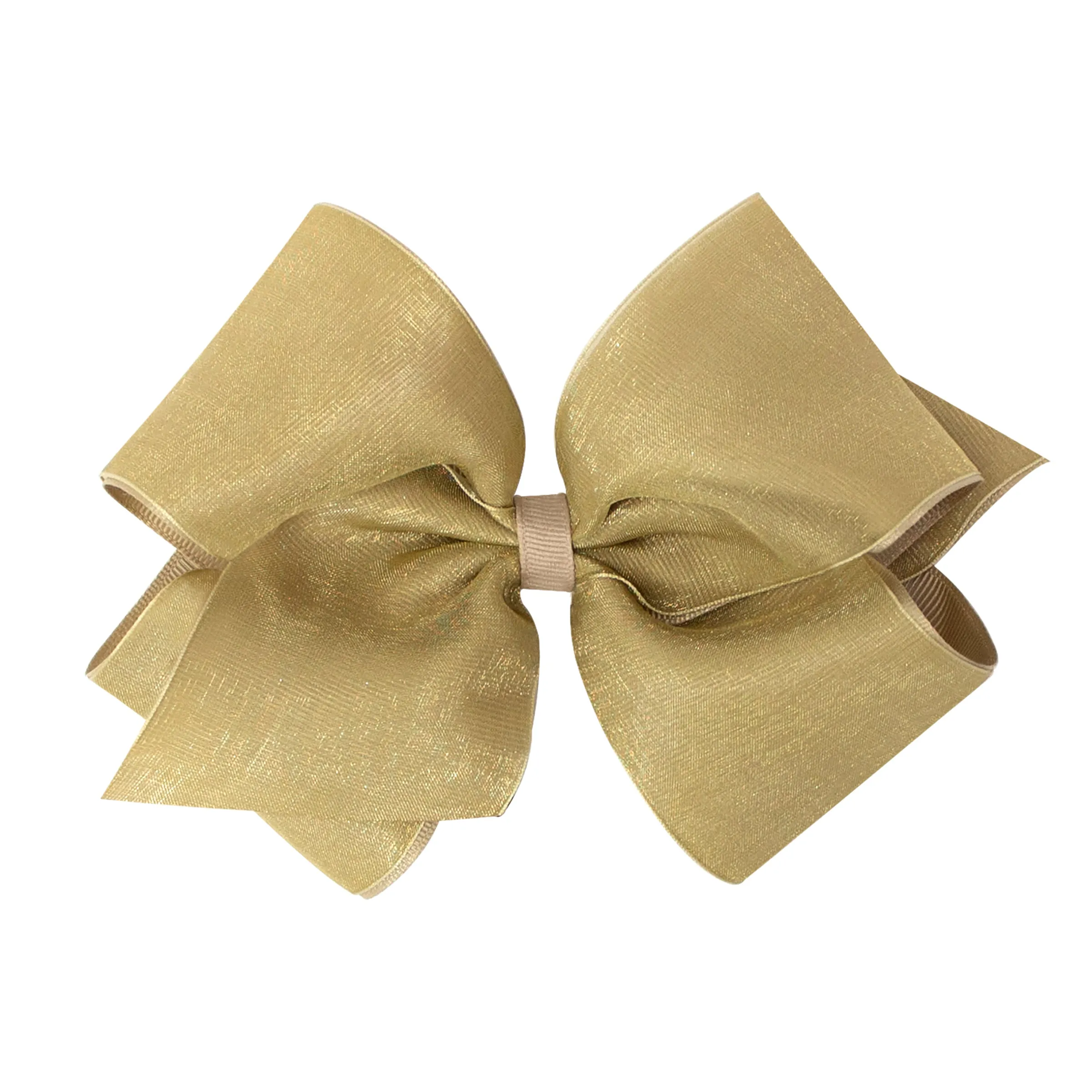 Medium Overlay Grosgrain Bow on Clippie (55  Colors)