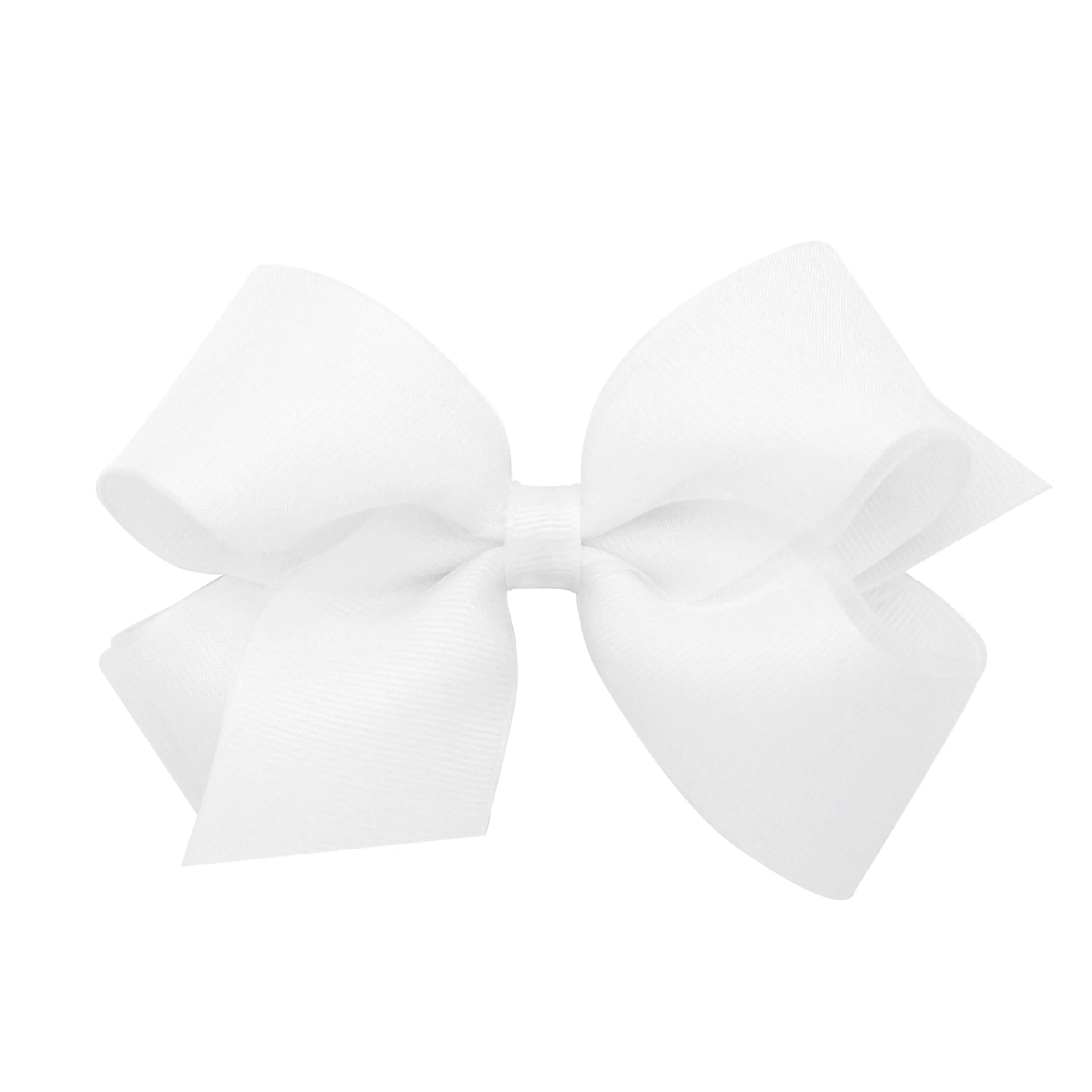 Medium Overlay Grosgrain Bow on Clippie (55  Colors)