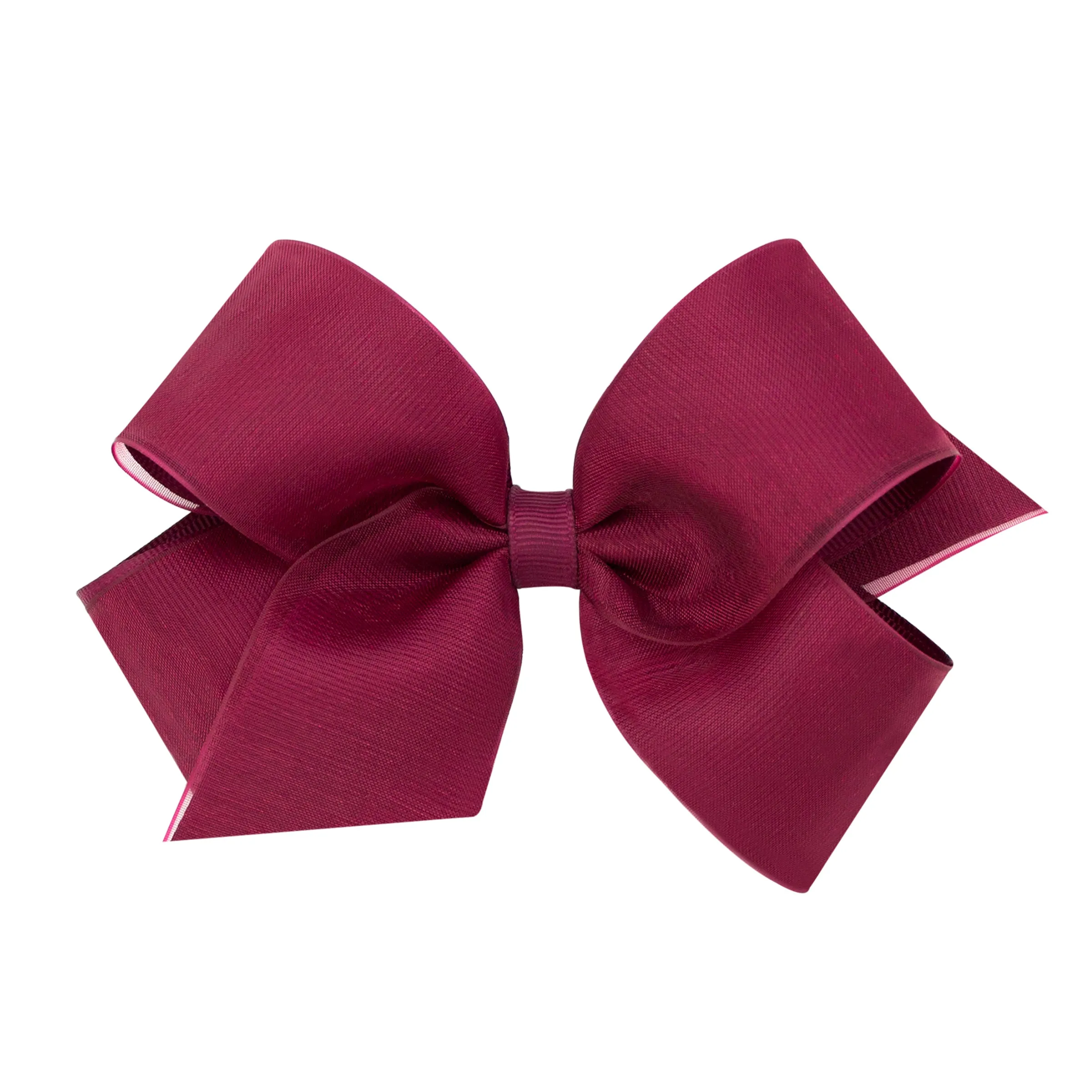 Medium Overlay Grosgrain Bow on Clippie (55  Colors)