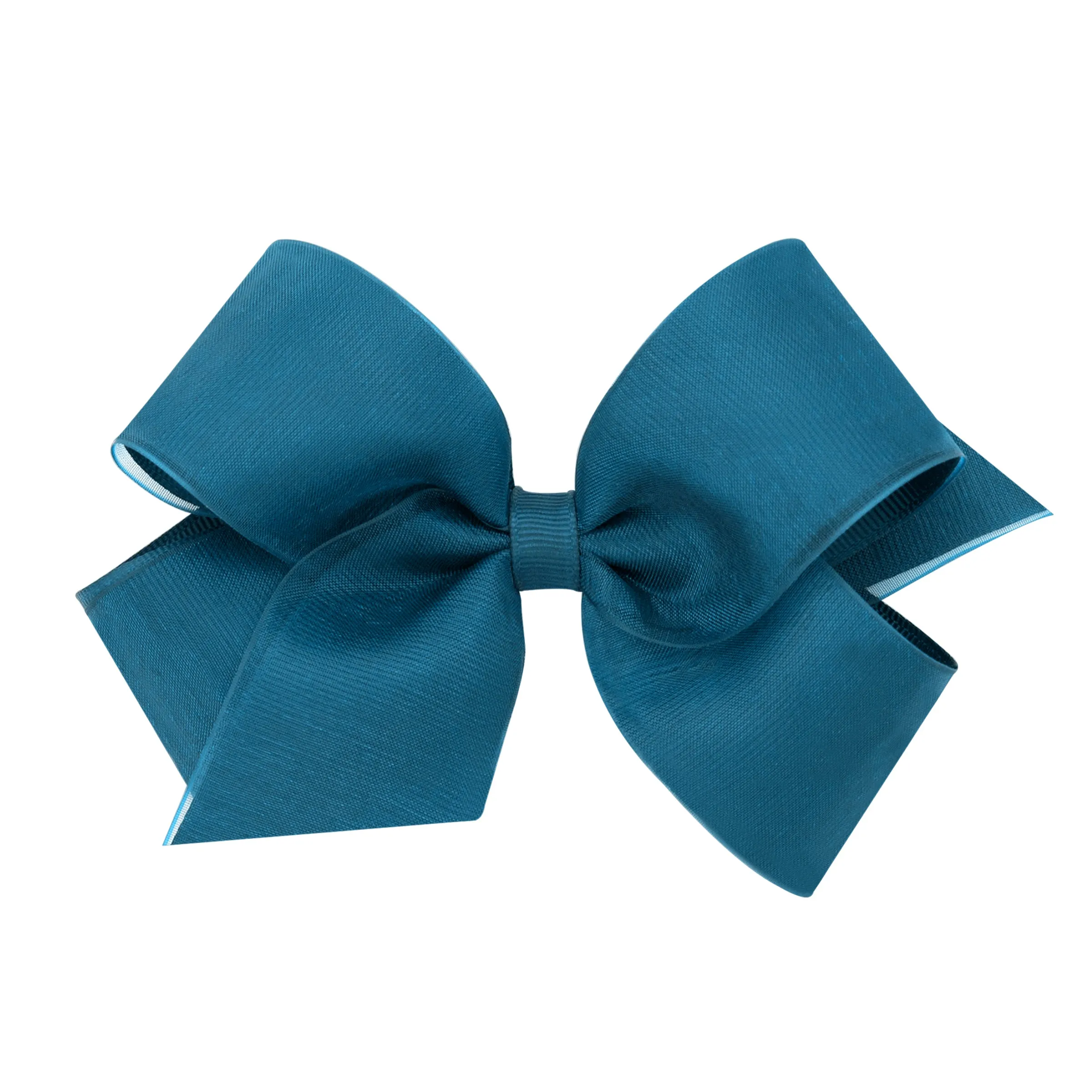 Medium Overlay Grosgrain Bow on Clippie (55  Colors)