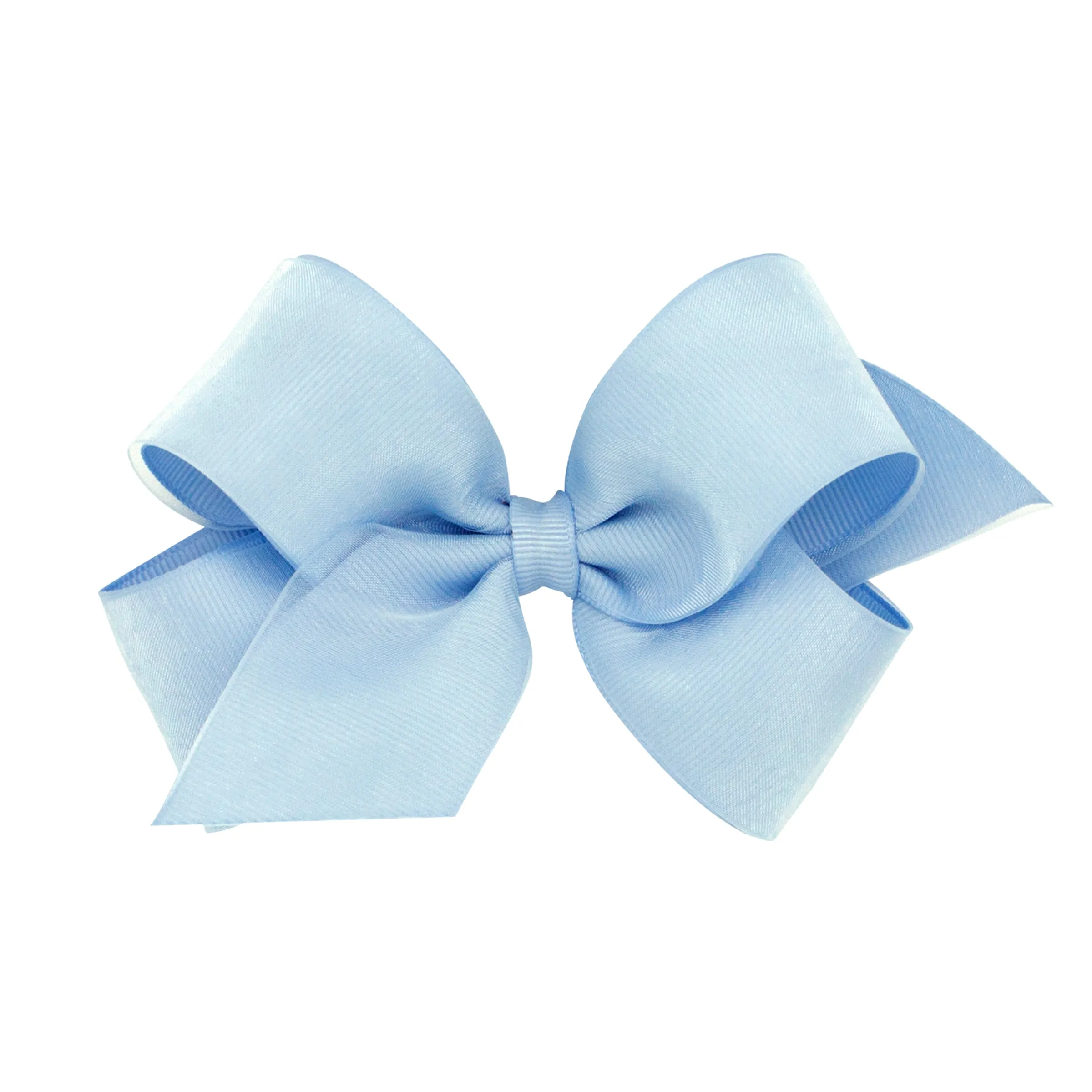 Medium Overlay Grosgrain Bow on Clippie (55  Colors)