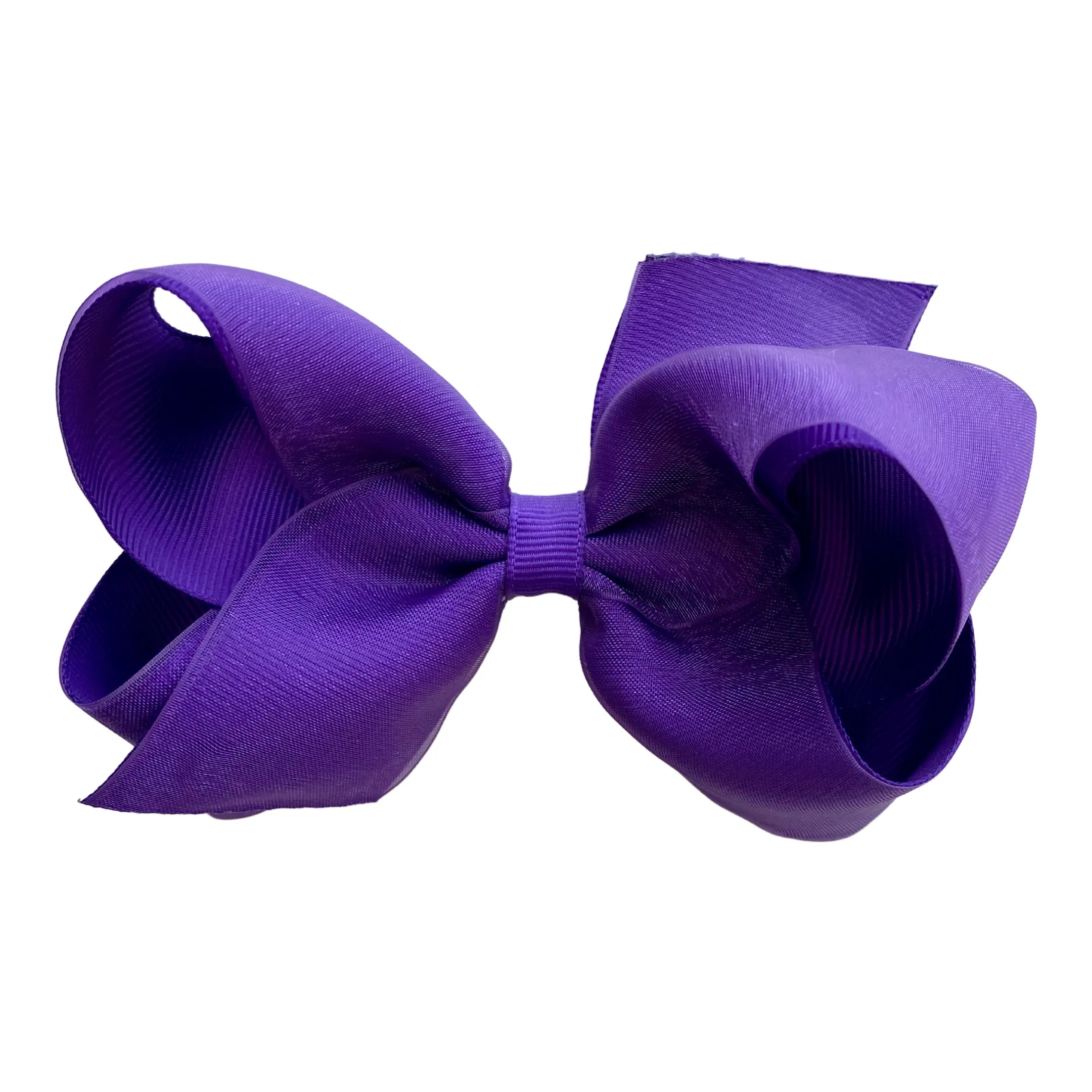 Medium Overlay Grosgrain Bow on Clippie (55  Colors)