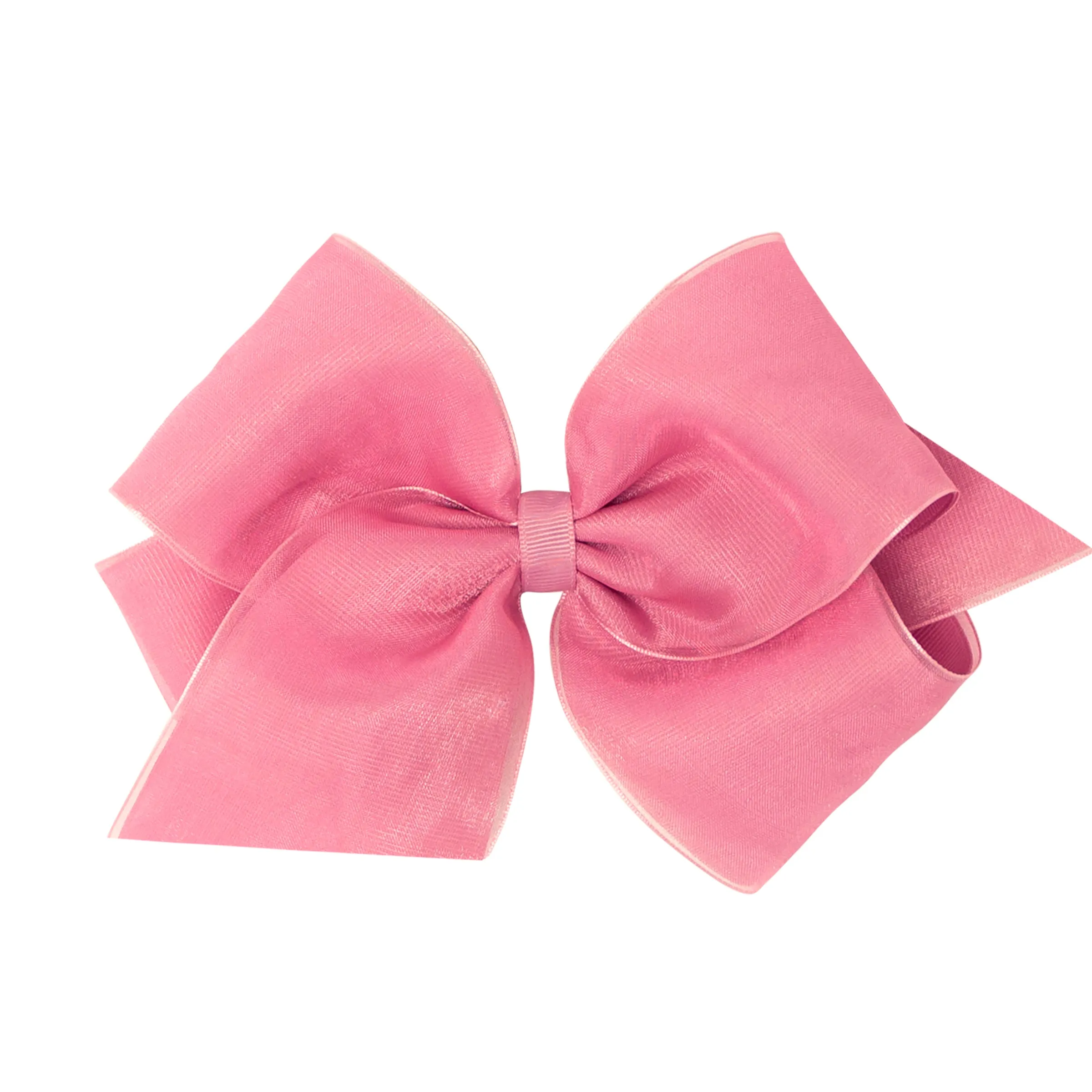 Medium Overlay Grosgrain Bow on Clippie (55  Colors)