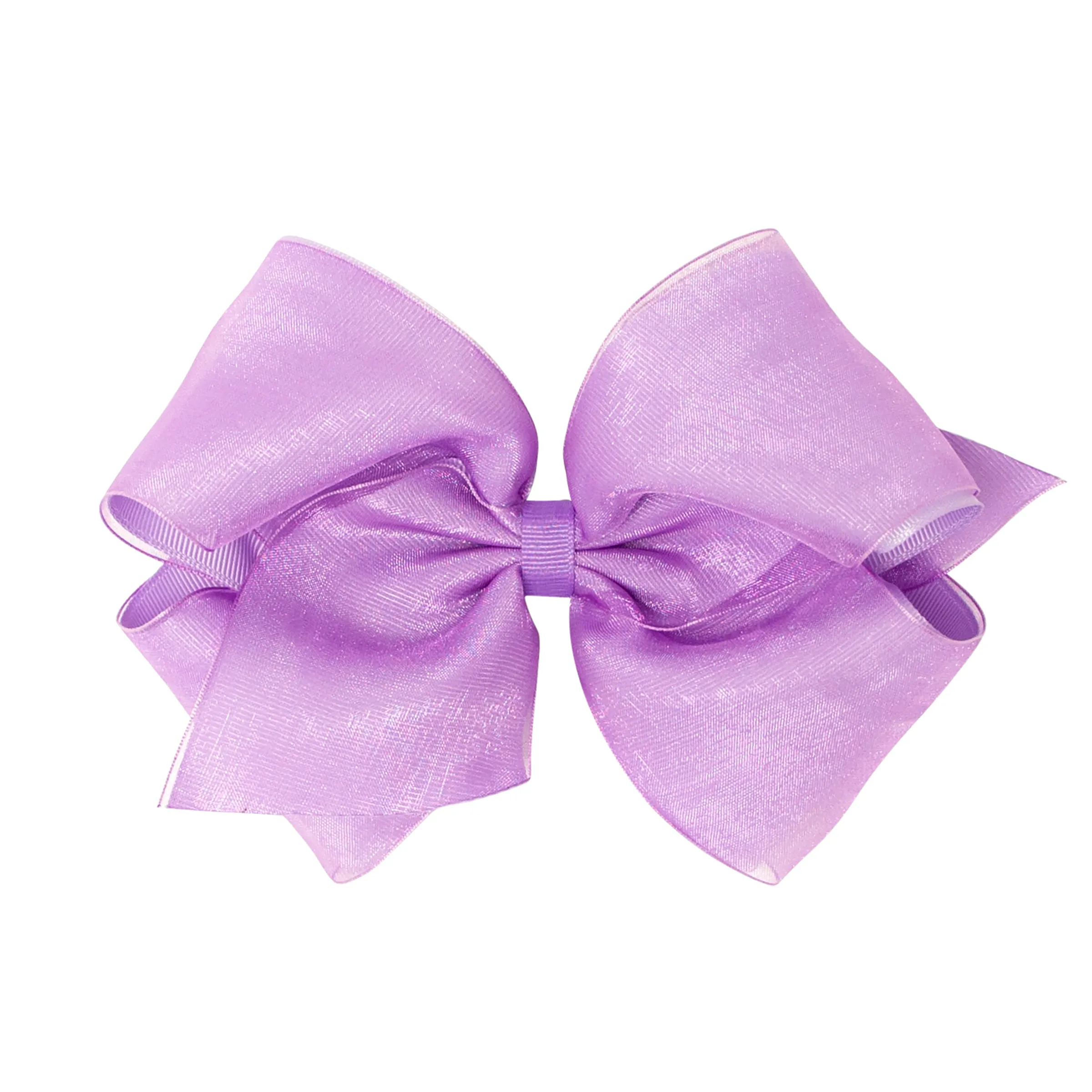 Medium Overlay Grosgrain Bow on Clippie (55  Colors)