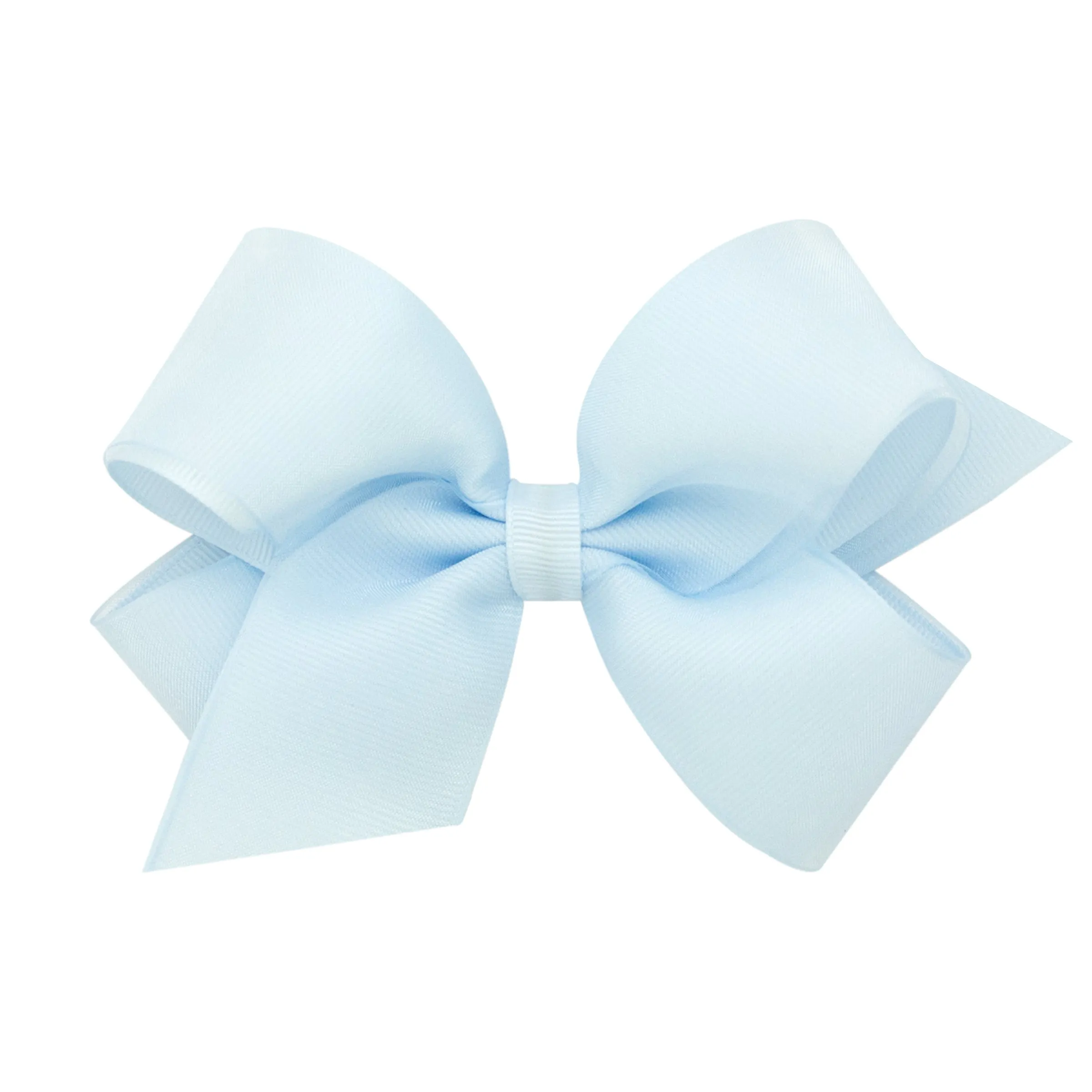 Medium Overlay Grosgrain Bow on Clippie (55  Colors)