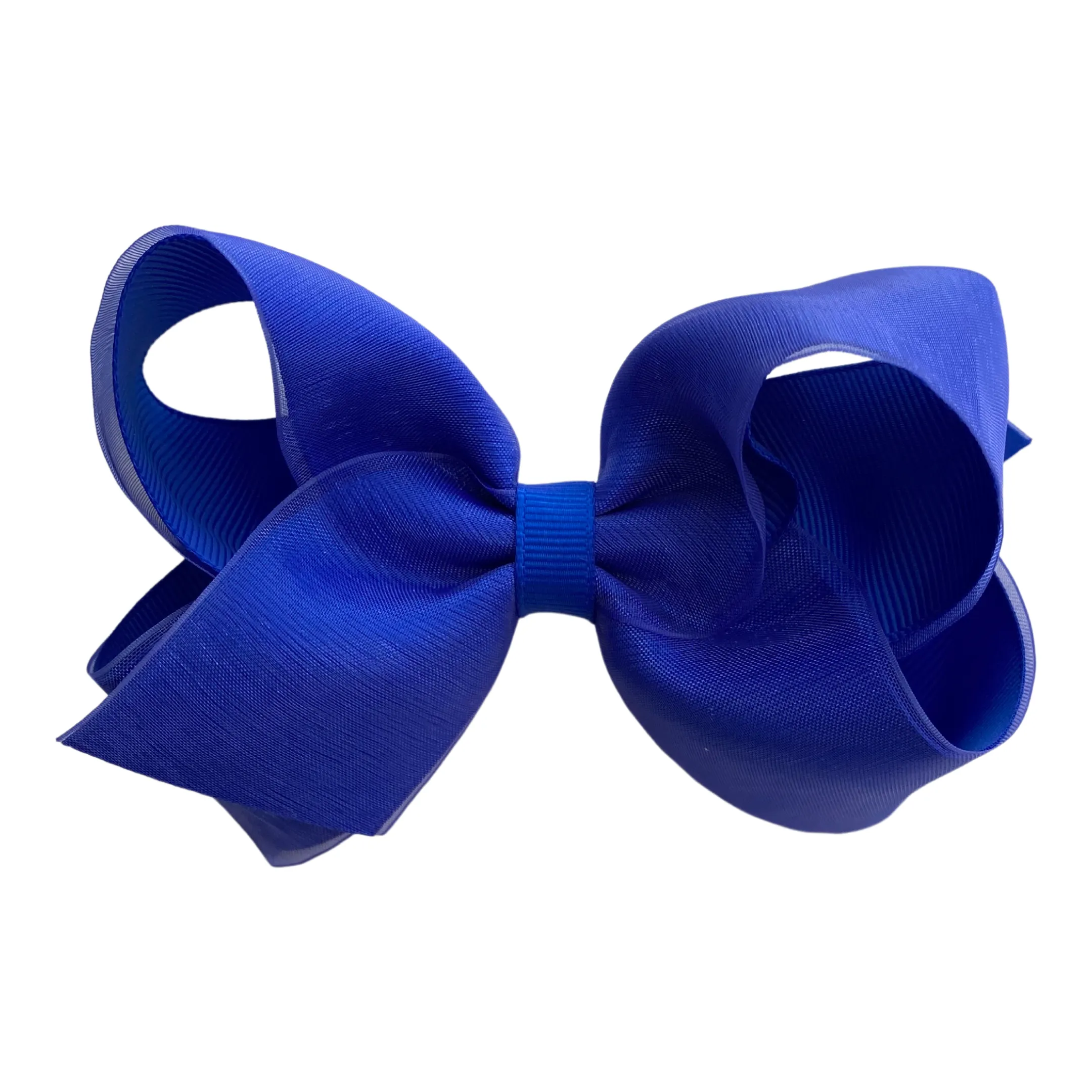 Medium Overlay Grosgrain Bow on Clippie (55  Colors)