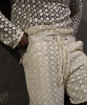 MESH SHORTS, TAN