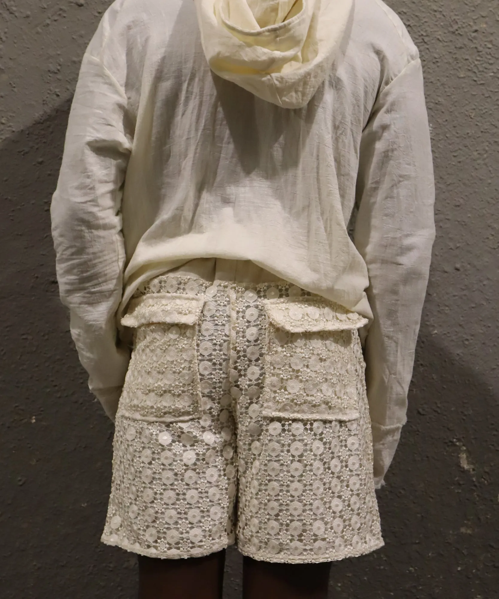 MESH SHORTS, TAN