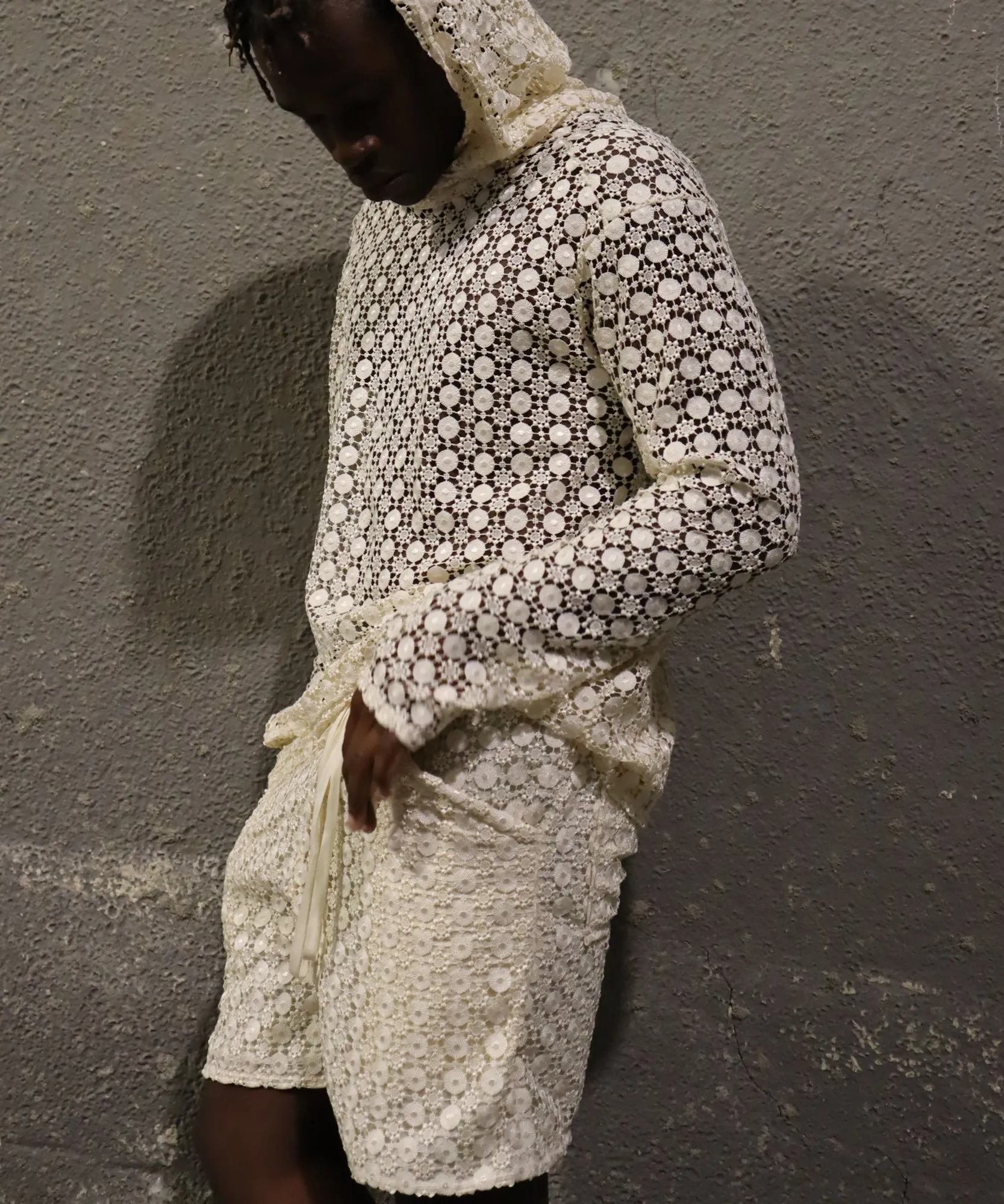 MESH SHORTS, TAN