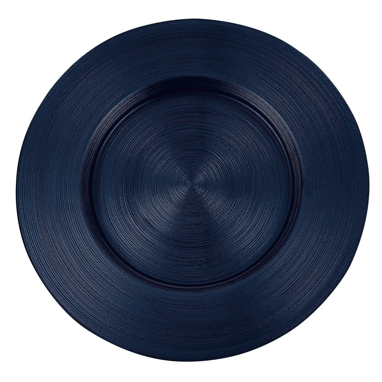 Metallic Midnight Blue Glass Charger