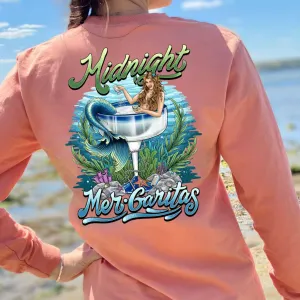 Midnight Mergarita Long Sleeve T-Shirt (Terracotta)