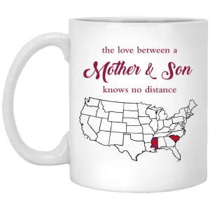 Mississippi South Carolina The Love Between Mother And Son Mug