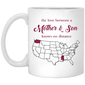 Mississippi Washington The Love Between Mother And Son Mug
