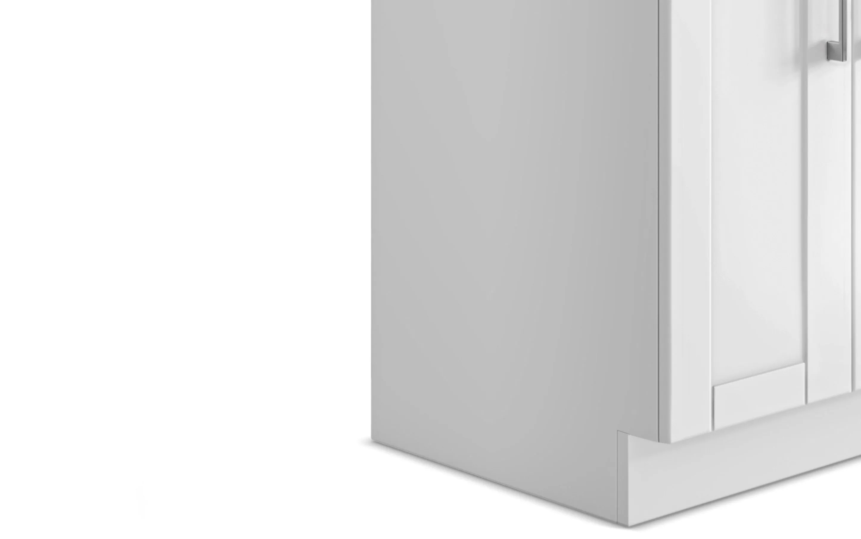 Modern Wide Shaker All-In-One 24-inch Laundry Utility Sink and Cabinet