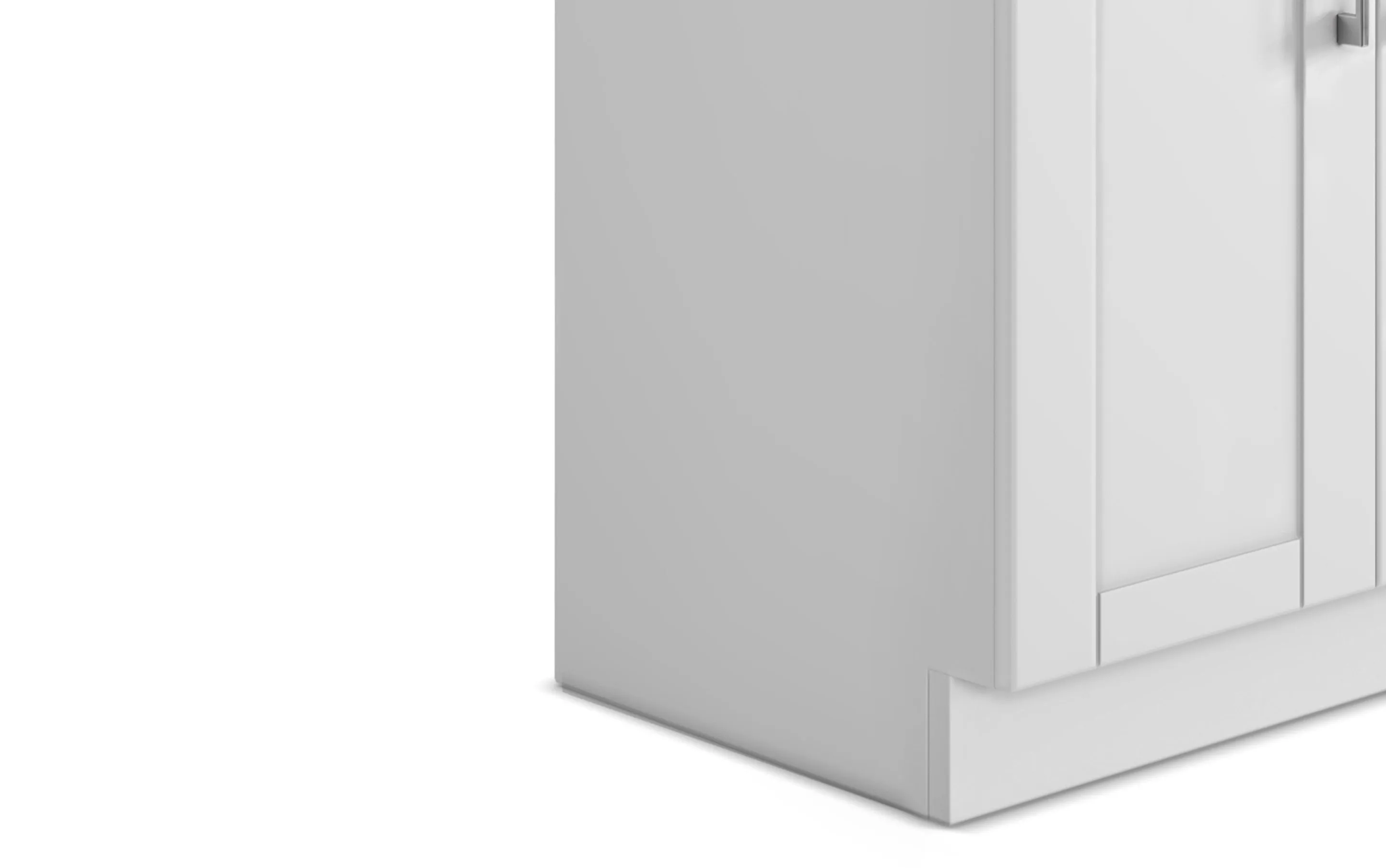 Modern Wide Shaker All-In-One 28-inch Laundry Utility Sink and Cabinet