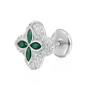 Moissanite Luminous Clover Earrings