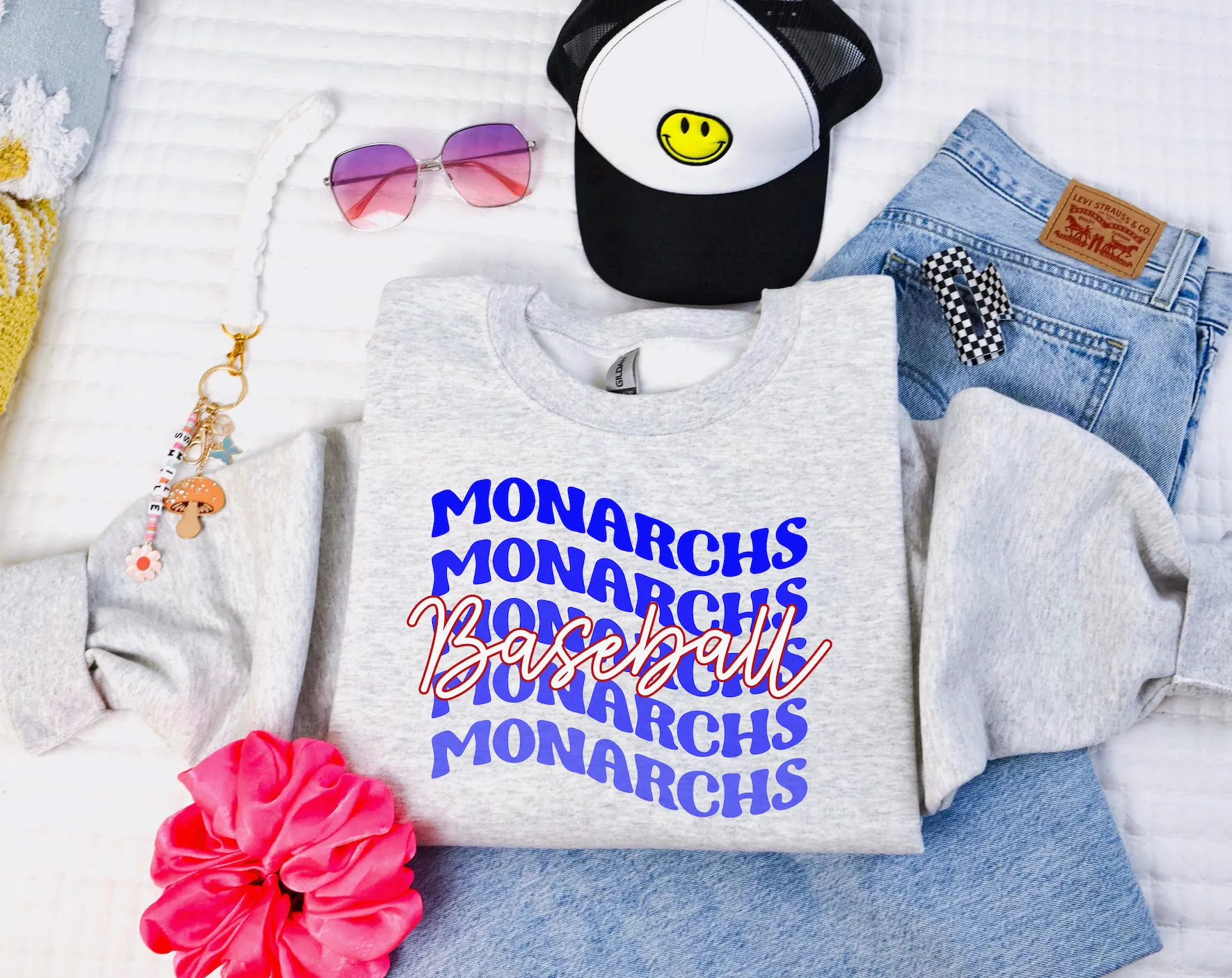 Monarchs Ombre Baseball