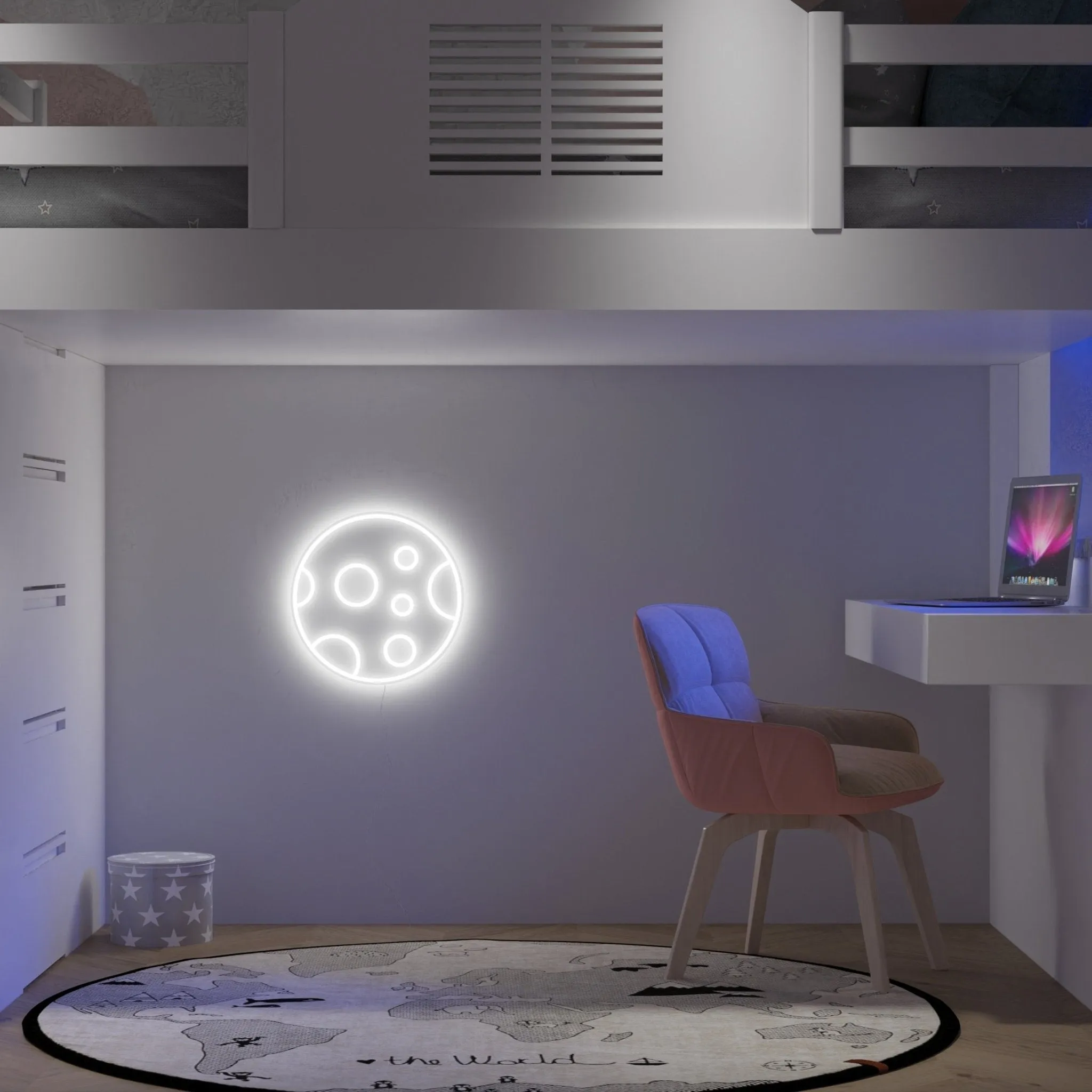 Moon - LED neon sign