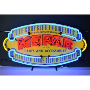 Mopar Vintage Shield Neon Sign
