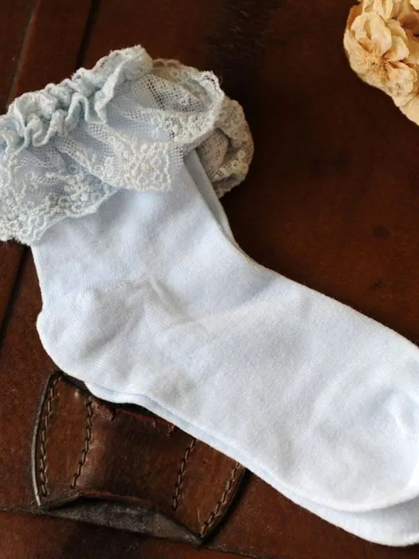 Mori girl lace cotton socks