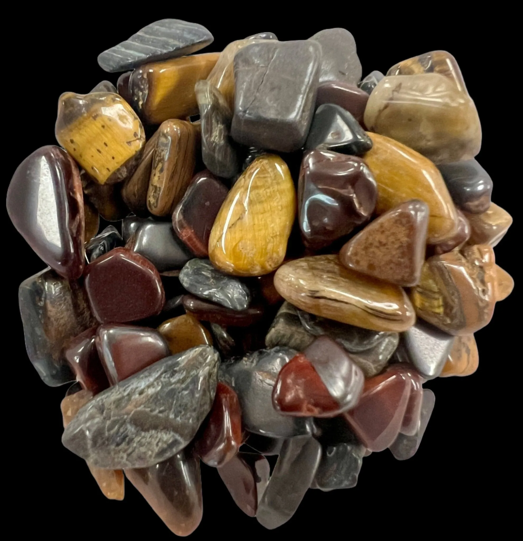 Multi- Colored Tiger's Eye Chips - Tiger Eye Stone Chips