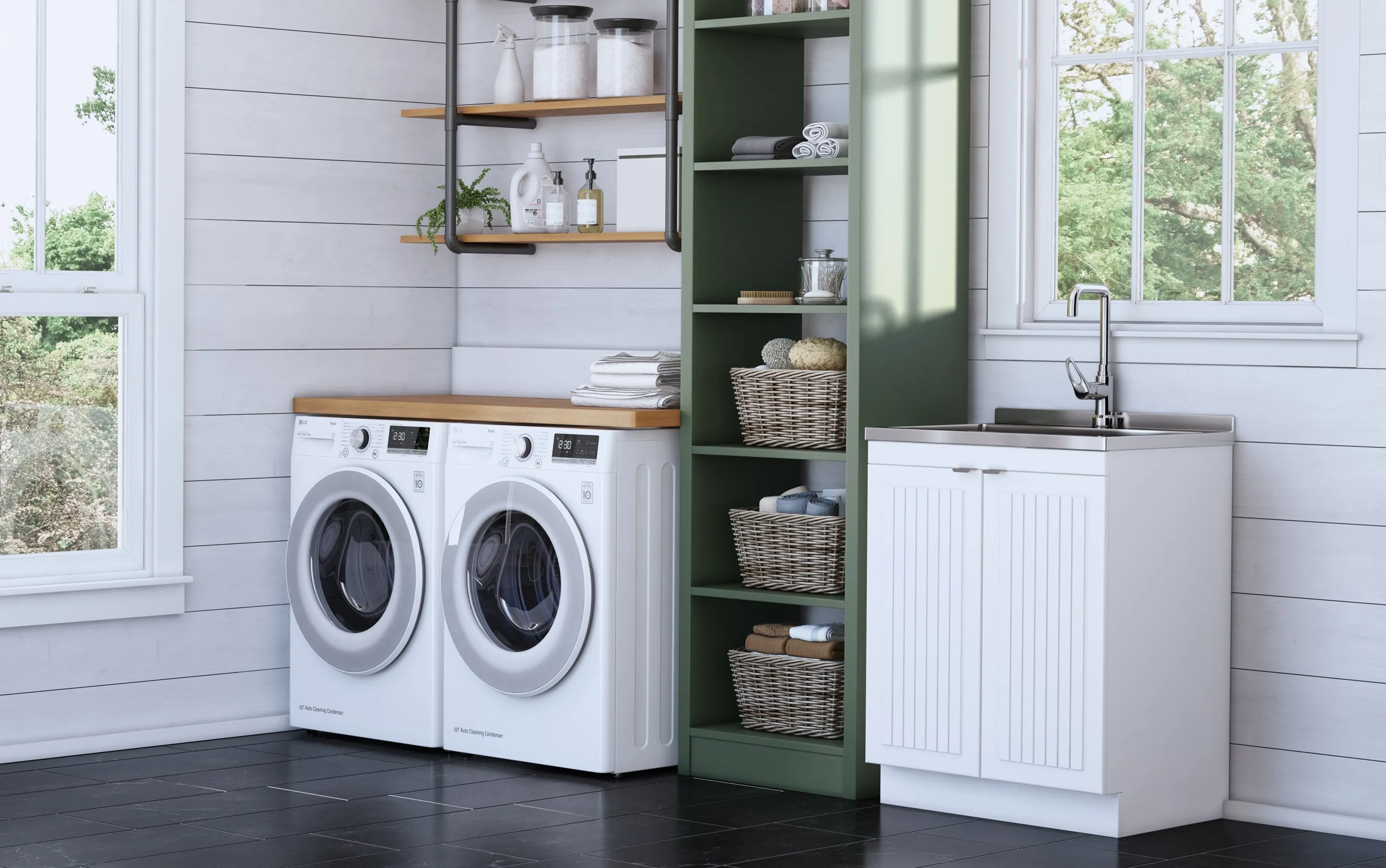 Murphy All-In-One 28-inch Laundry Utility Sink and Cabinet