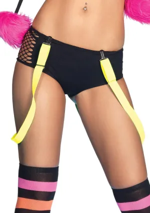 NEON COLOR SUSPENDERS in NEON YELLOW