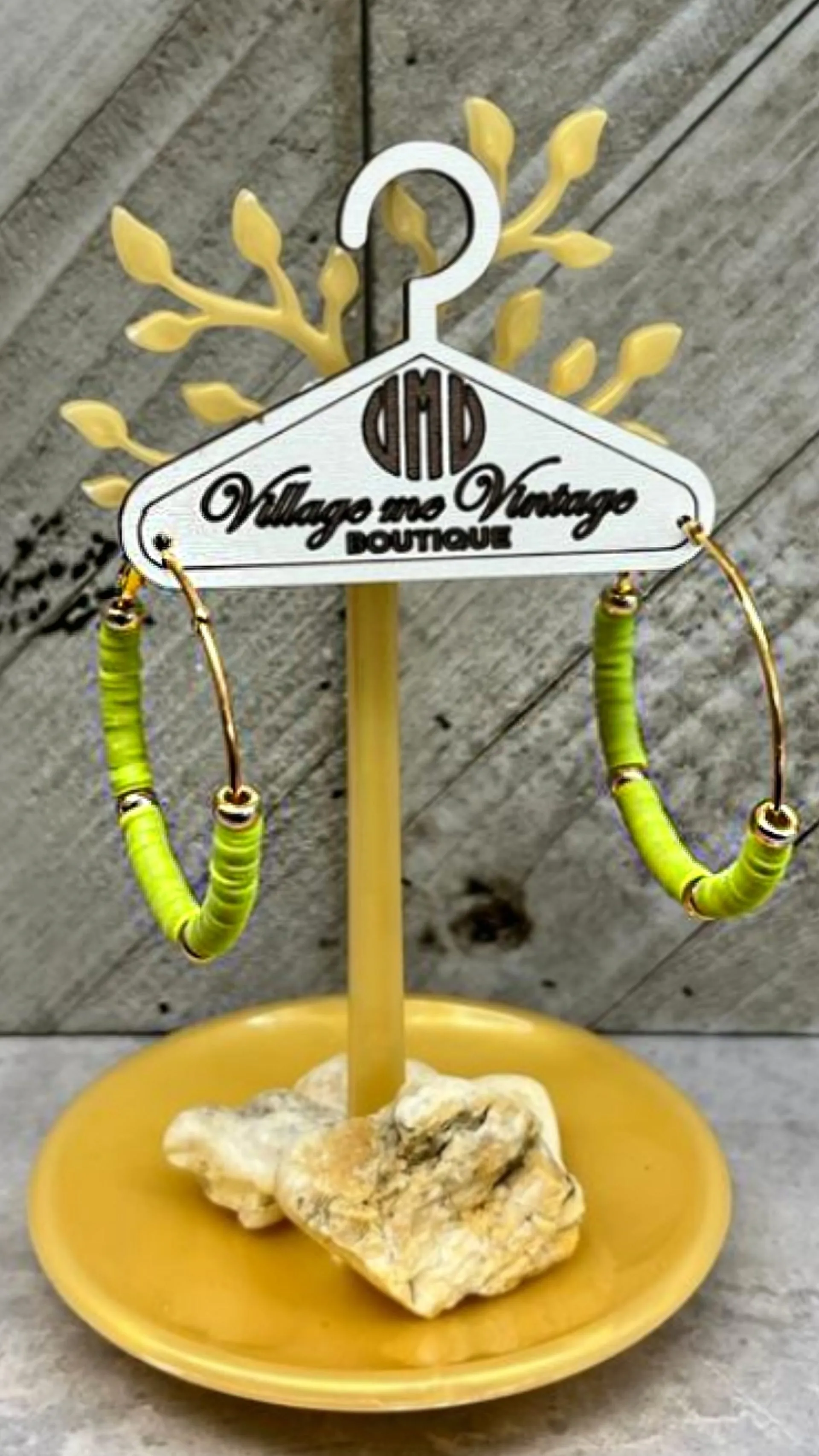 Neon Love Hoop Earrings