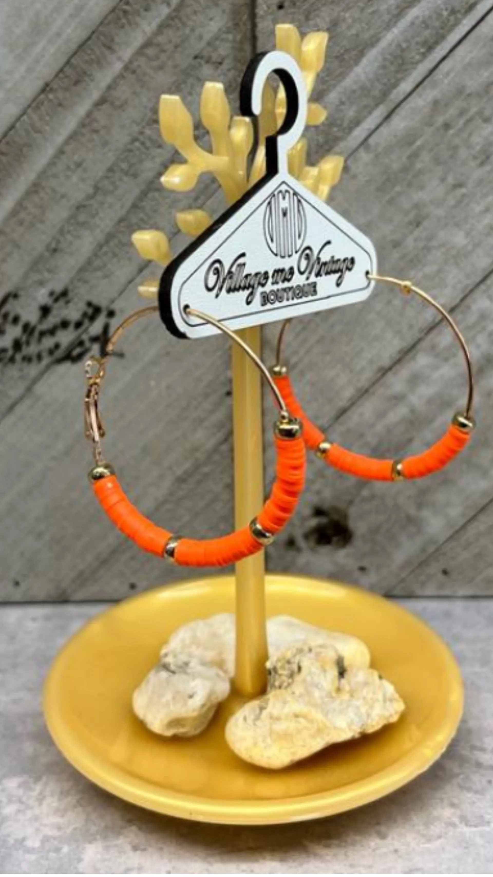 Neon Love Hoop Earrings