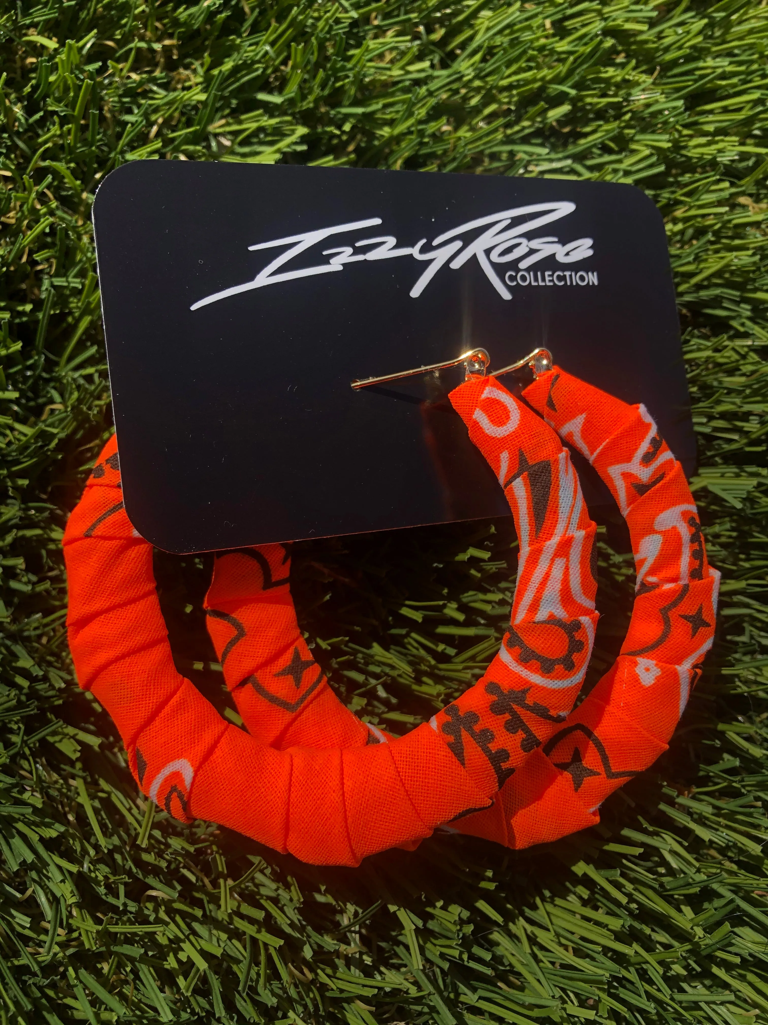 Neon Orange Bandana Hoop