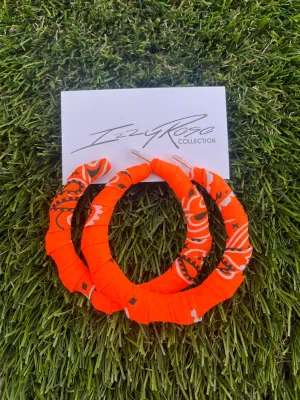 Neon Orange Bandana Hoop