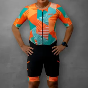 Neon Orange Luminous Trisuit