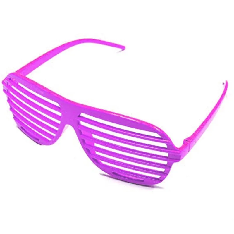 Neon Shutter Shades Glasses - Asst Colors