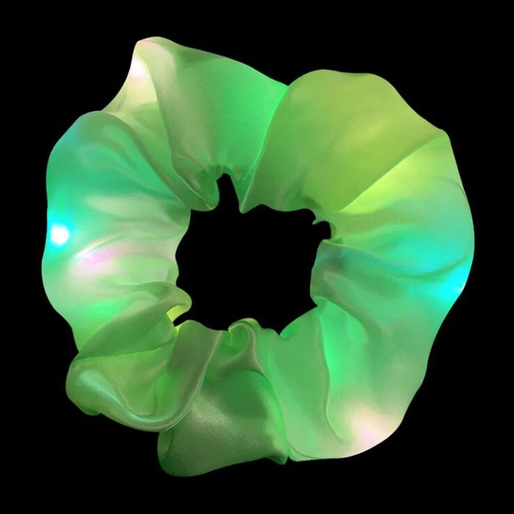 New Arrival Girls LED Luminous Scrunchies Hair Tie Accessories