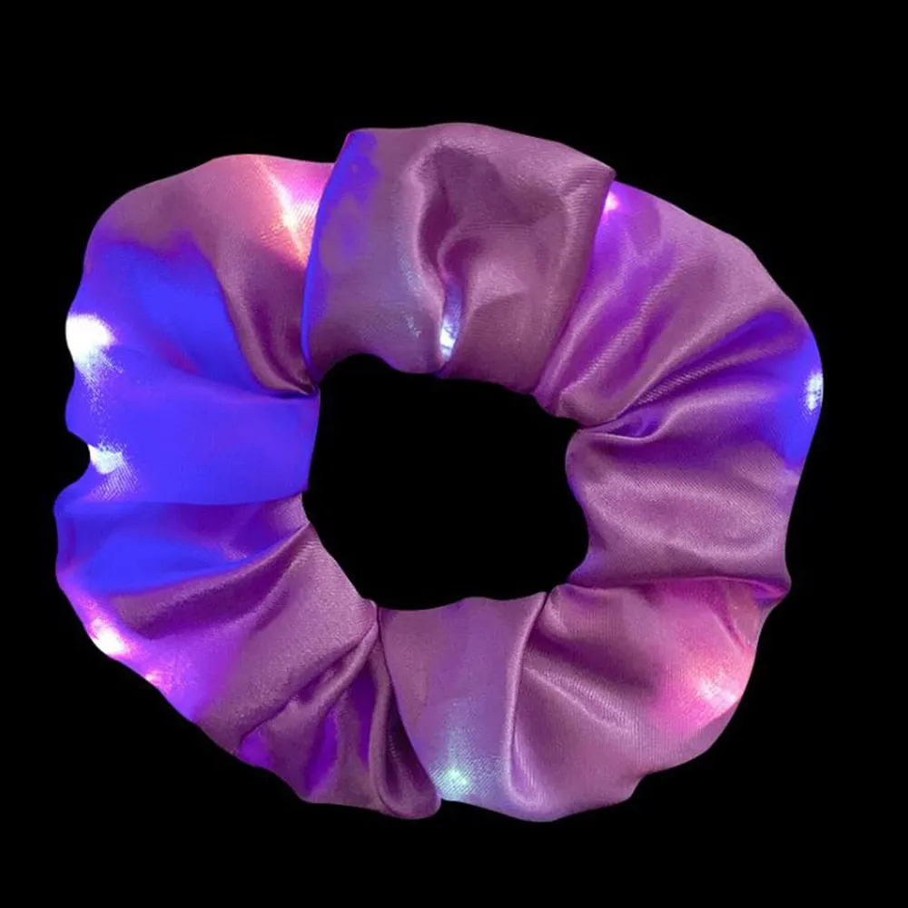 New Arrival Girls LED Luminous Scrunchies Hair Tie Accessories