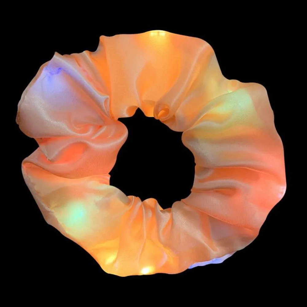 New Arrival Girls LED Luminous Scrunchies Hair Tie Accessories