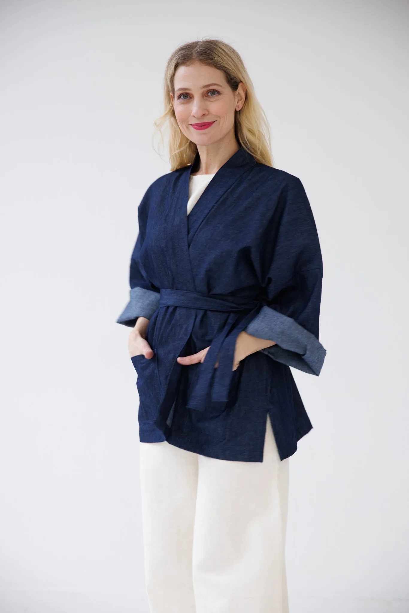 NEW! Belted Overlay Denim