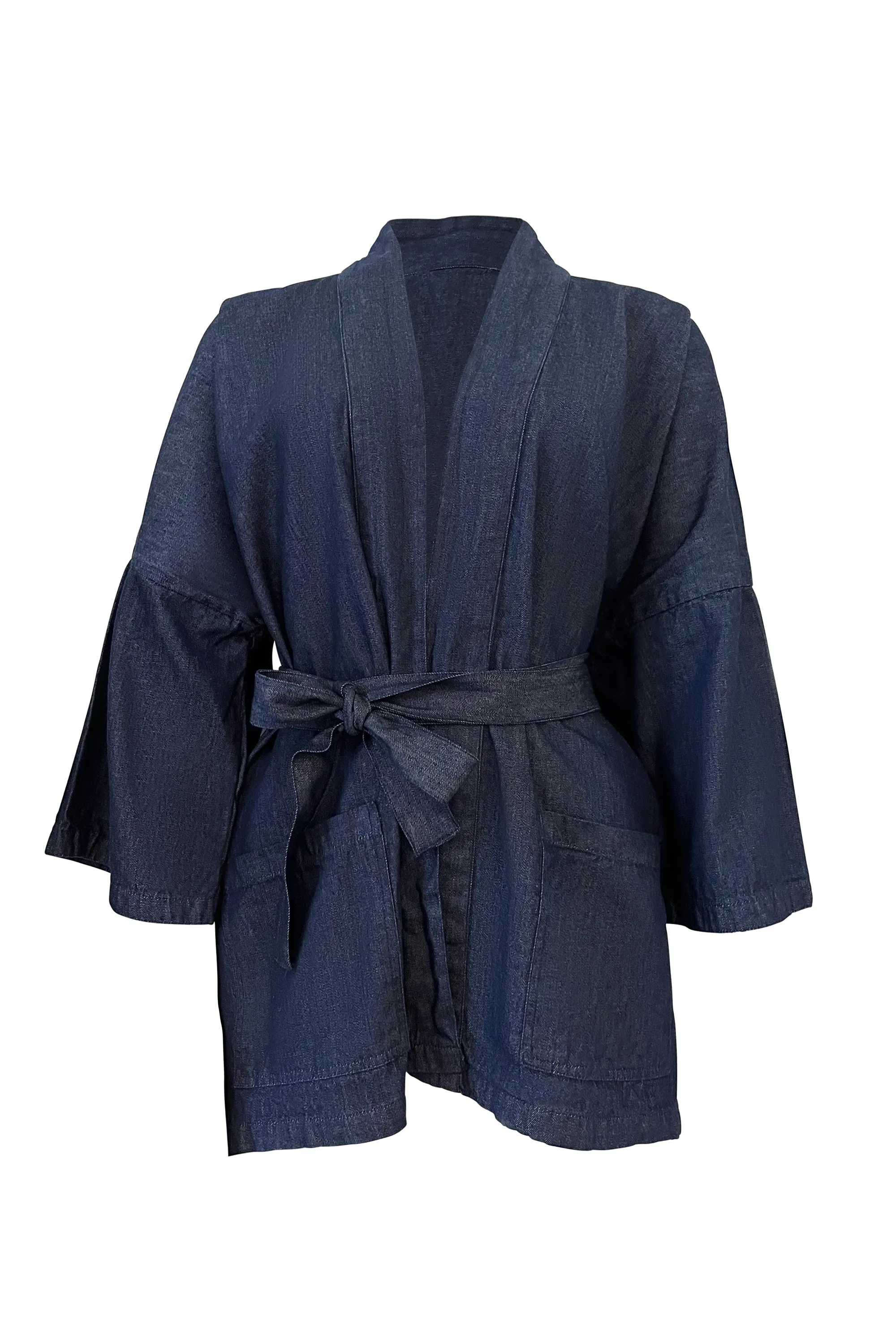 NEW! Belted Overlay Denim