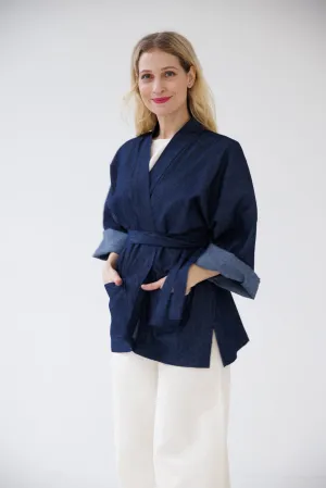 NEW! Belted Overlay Denim