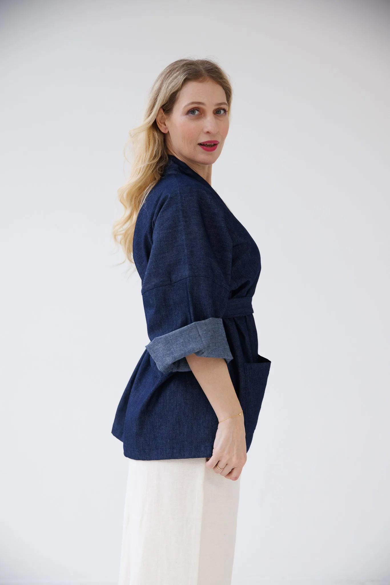 NEW! Belted Overlay Denim