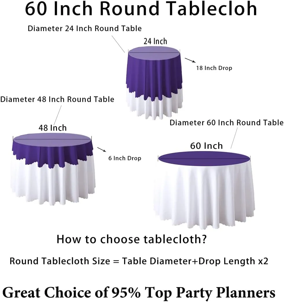 NEW DUOBAO Rose Gold Sequin Tablecloth Round 47 Inches Shimmer Tablecloth Overlay