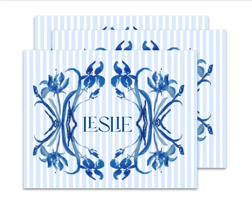 NEW! Fluer de Lis note cards