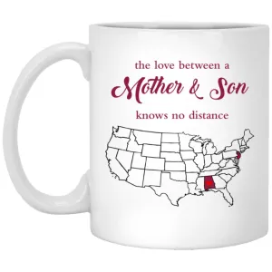 New Jersey Alabama The Love Between Mother And Son Mug
