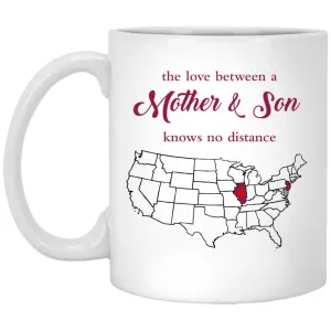 New Jersey Illinois The Love Between Mother And Son Mug