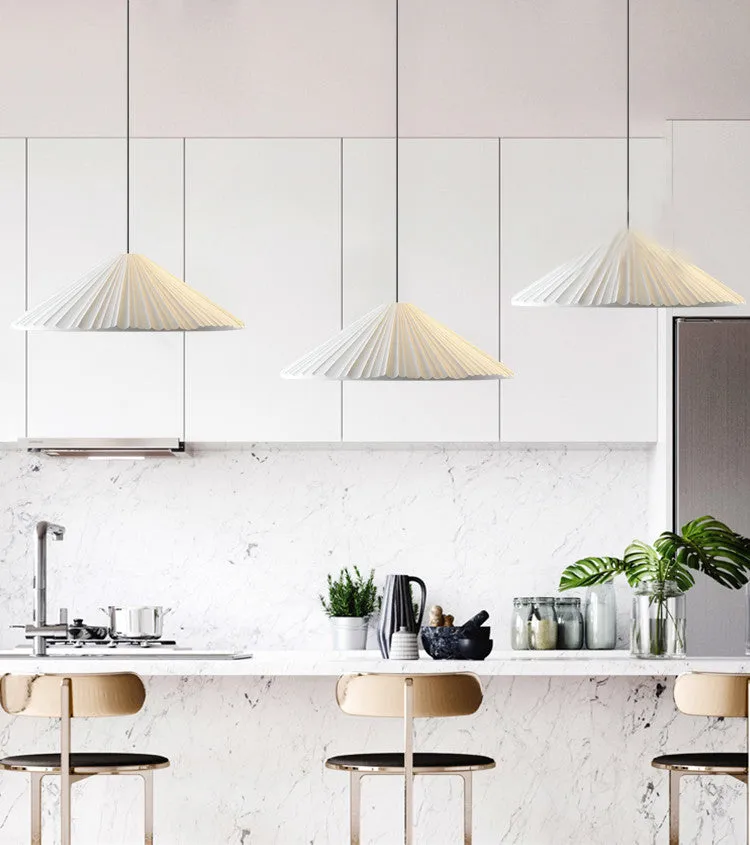 Nordic Macron Folded Resin Lampshade Pendant Lamp